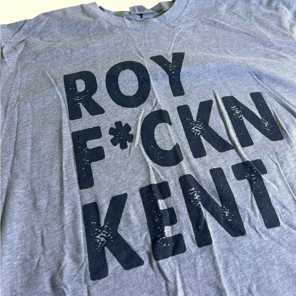Roy F*cking Kent SS T-Shirt | Ted Lasso Fan Tee | Heather Gray | Unisex Size L‎